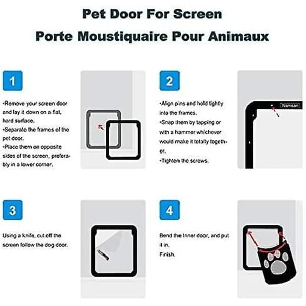 Microchip Cat Flaps, Large Dog Doors, Screen Doors, Four-Way Lock