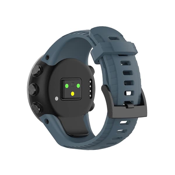 Blød silikone urrem til Suunto 5 22,5 mm - Sort