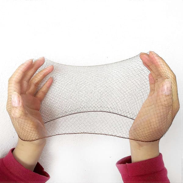 50 stk. Hårnet til knold Usynligt Elastisk Mesh 20 tommer 50 cm (Bulkpakning, Mørkebrun)