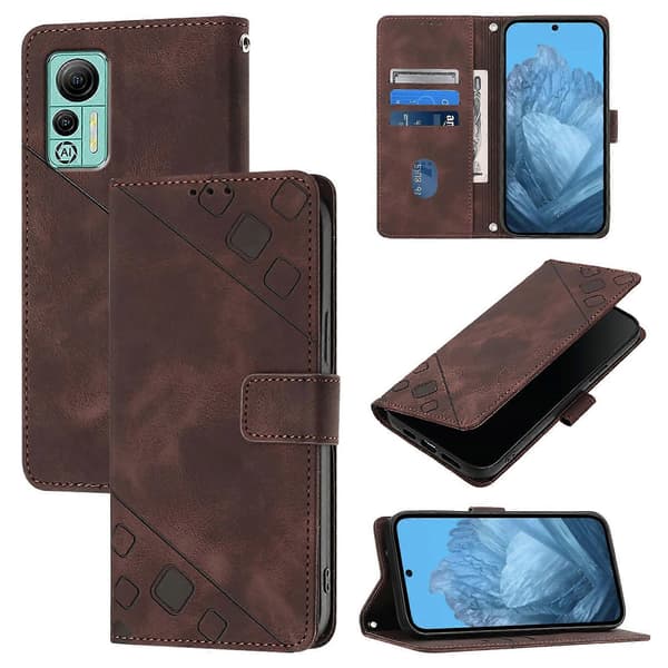 Læderetui med præget læderlook til Ulefone Note 14