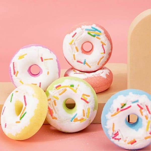 2025 Badebombe Donut Badebombe Boblebadebomber Sjov Donutformet Boble
