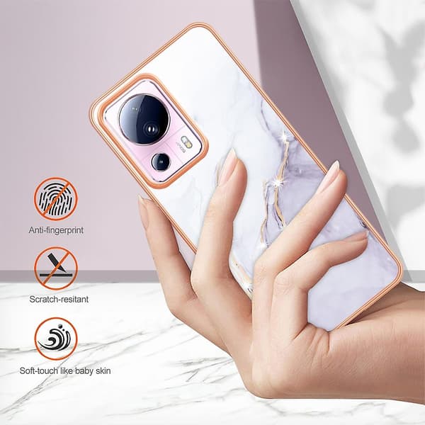Marble Case for Xiaomi 13 Lite 5G (White 006)