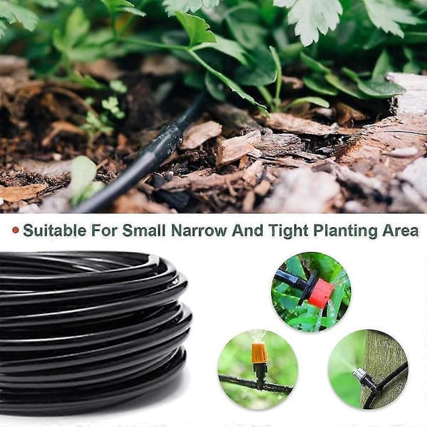 Garden Irrigation 4/7mm Hose PVC Micro Irrigation Pipe 1/4' Hose Drip System Sprinkler