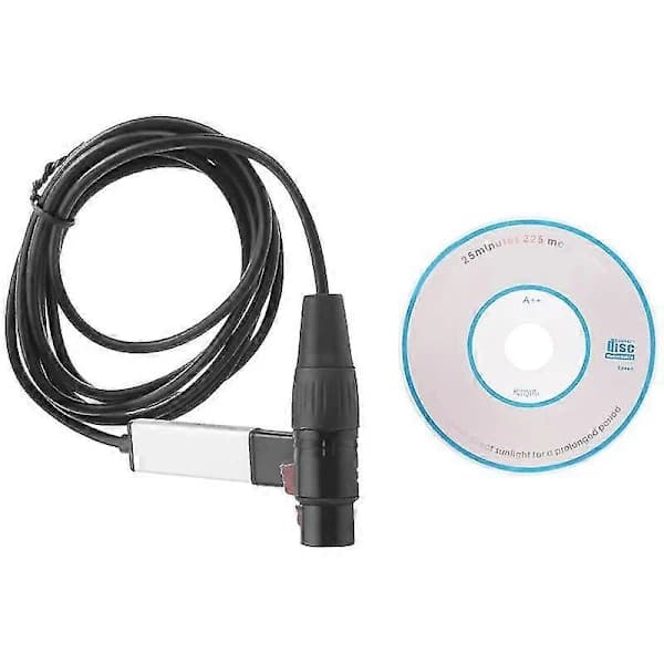 DMX512 USB DMX-interfaceadapter til LED-scenelyscontroller, USB til DMX-interfaceadapter, DMX c