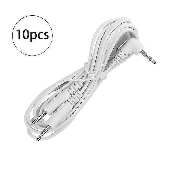 10 pcs Electrode Cables for TENS Massager Stimulator 2.5mm Connector (2 Pin)