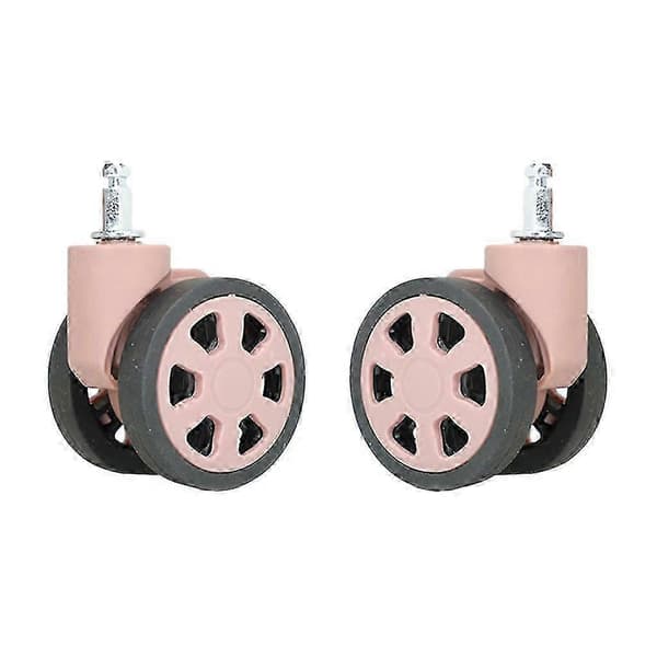 Durable Replacement Wheels Universal Silent Wheels Versatile Wheels 1 Pair For Luggage Smooth Rolling & Easy To Install