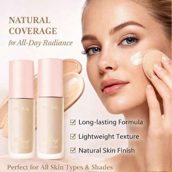 O'CHEAL Soft Mist Foundation - Langvarig oljekontroll og poreviskelær