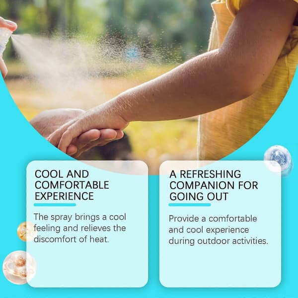 Portable Cooling Spray for Summer - Instant Refreshment & Hydration, 50ml