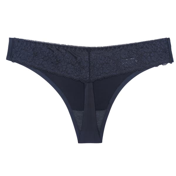 6-pack Seamless half-string lace panties - 6 colors - XS/S