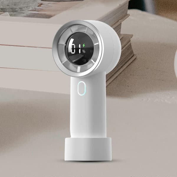 Mini Bærbar Ventilator Mini Lille Lommeventilator Sødt Design Mini Håndholdt Ventilator Bordventilator white