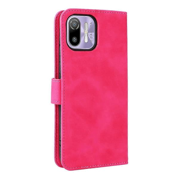 For Ulefone Note 6 Hudfølelse Magnetisk Flip Lær Telefonveske