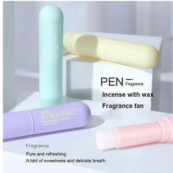 Solid Parfym Kvinnor Män Bärbar Solid Balsam Penna Hållbar Fräsch Lätt Doft Solid Stick Förpackning med 4_Specialerbjudanden