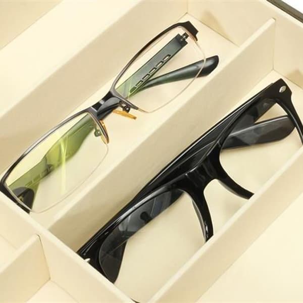 Eyeglass Case 8 Compartments / Eyeglass Storage - Eyeglass Storage