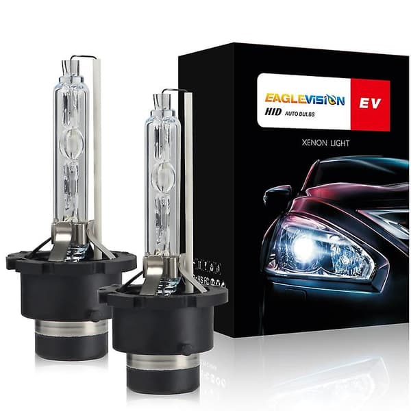 D4S HID-lampor, strålkastarbyteslampa 35W 6000K vit helljus/halvljus för, 2-pack (6000K)_Gåva
