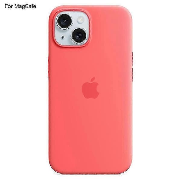 For iPhone 15 Case Compatible with Magsafe Liquid Silicone Phone Case [Induction Popover] (Style C)