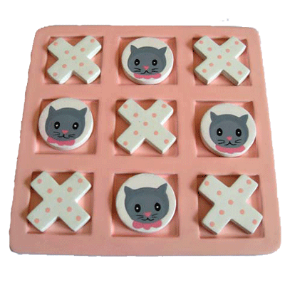 Træ Tic-Tac-Toe - Specialgave