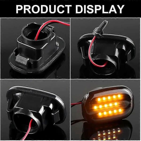 Høj kvalitet 2 stk. dynamisk LED sidemarkeringslys flydende blinklys panel lampe til Toyota Corolla E10/e11/e12 Yaris Verso Hilux Surf N21 Rx