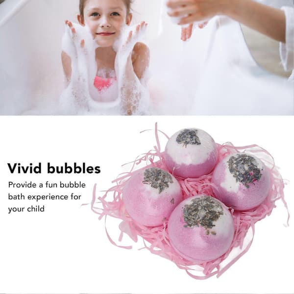 2025 Senaste Modell 4ST Bubbelbadboll Torr Hud Återfuktande Aromaterapi Essen...