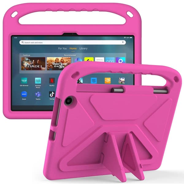 Håndtag EVA Tablet Cover til Kindle Fire Max 11 (Rosaguld)