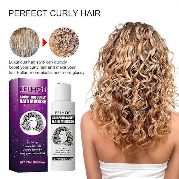 EELHOE Curl Shaping Elastic Element Curl Återfuktande Fluffig Styling Elastic Element