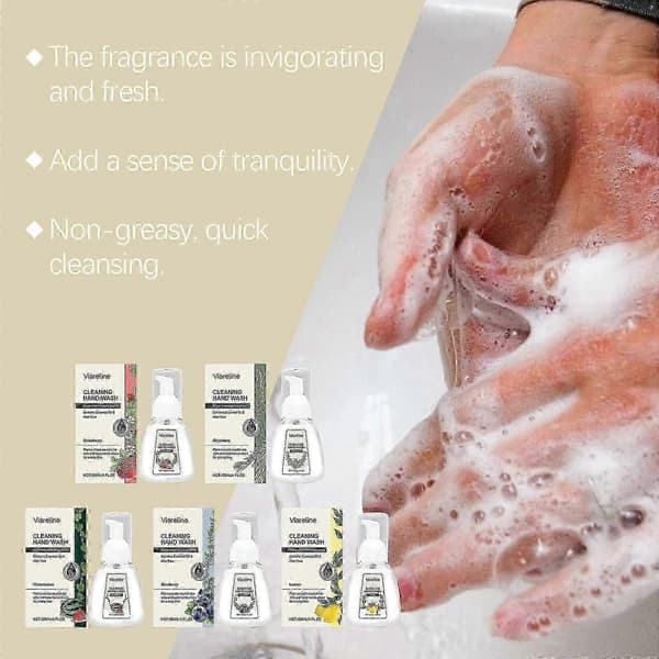 Foaming Hand Sanitizer, Blueberry, 120ml - Mild, Moisturizing