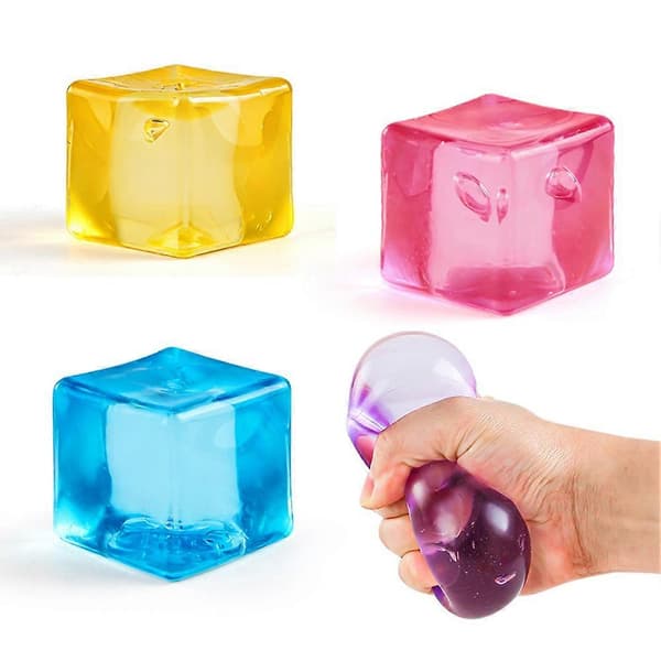 2026 newCube Stressbold Squishy Legetøj, Blødt Sensorisk Fidget Legetøj til Angstlindring, Strækbart Stresslindrende Legetøj til Børn og Voksne