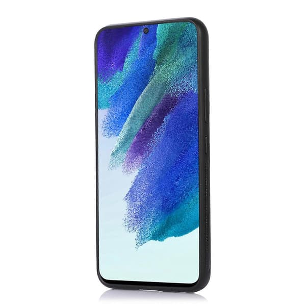 Til Samsung Galaxy S22 5G Denior DV Elastisk Kort PU Bagside Telefoncover (Rød)