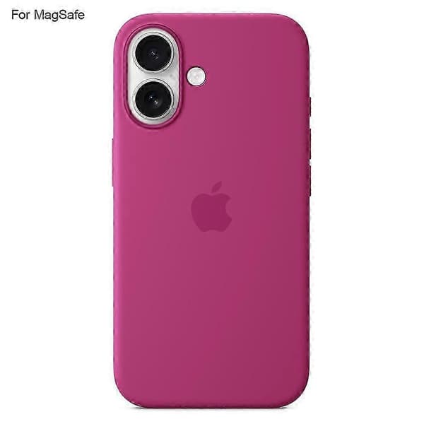 For iPhone 16 Case Compatible With Magsafe Liquid Silicone Phone Case [Induction Popover] - Da (Rose)