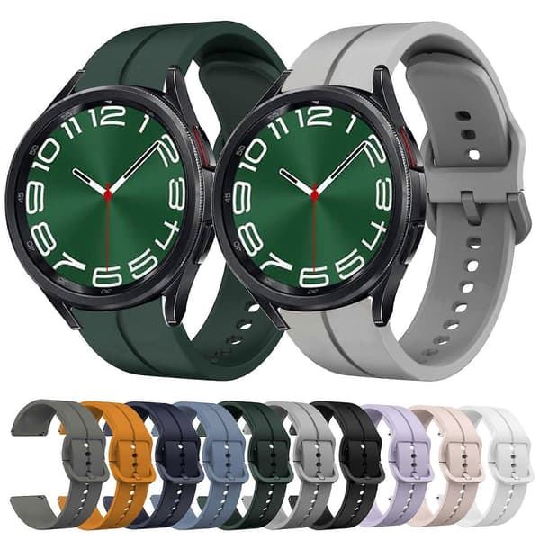Høykvalitets silikonrem til Samsung Galaxy Watch 6 Classic 47mm