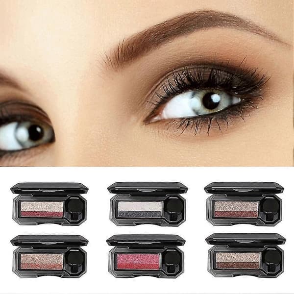 Dnm 2 Colors Waterproof Smudge-Proof Gradient Eyeshadow Palette