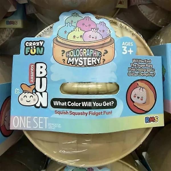 Het Galen Rolig Regnbåge Mystisk Squishy Bulle Mystisk Dumpling GLITTER VIRAL A+