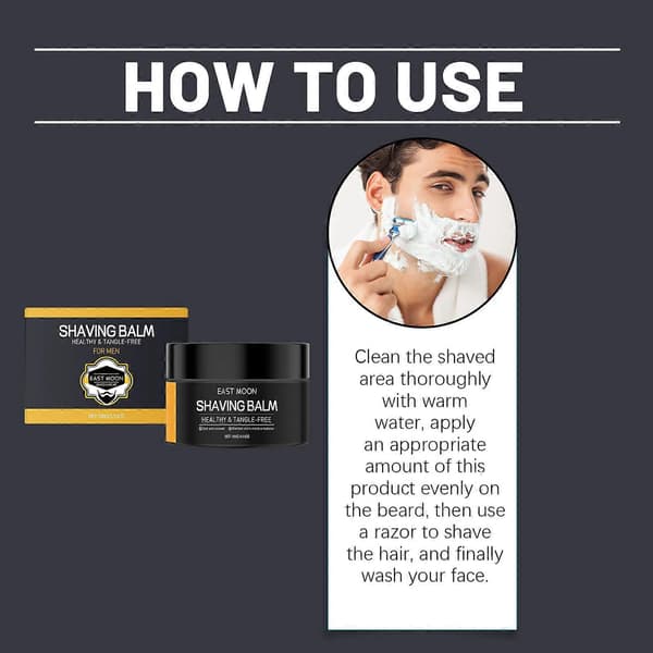 Shaving Foam Smooth, Comfortable, Moisturizing, Smooth and Portable Refreshing Skincare Shaving Foam