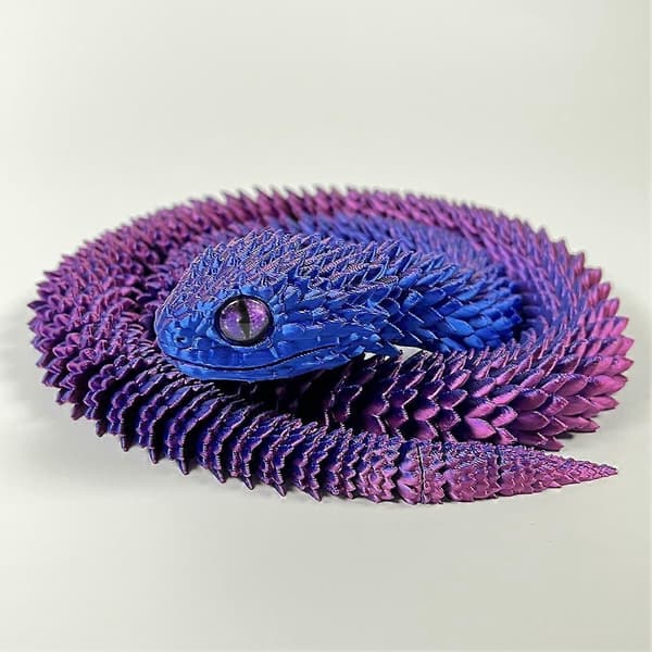3D Viper Multi-Joint Rörlig 3D Orm Flexibel Ledad Figur Modell Present Present 3D Present B_Kvalitetsgåvor