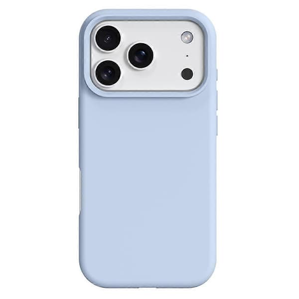 Compatible Case for iPhone 17 Pro Compatible with MagSafe Liquid Silicone + PC Phone Case (Light Blue)