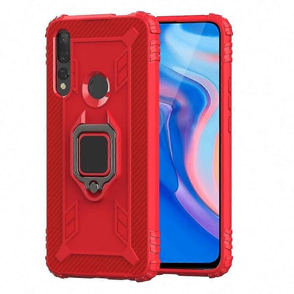 Kolfiberskyddsfodral för Honor 9X (Röd)