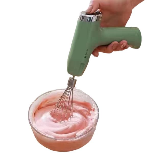 Portable Mini Wireless Kitchen Food Processor: Versatile Mixer, Garlic Press, Meat Grinder, and Whisk for Home Use - green