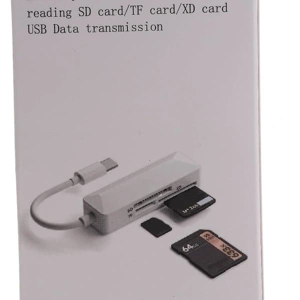 USB-C-kortlæser TFSD XD 3-i-1-kortlæser til bærbar computer, telefon, tablet {DB}
