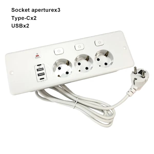 European Standard Built-in Socket — White