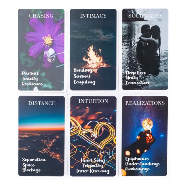 Hearts Hidden Secrets Oracle Deck 10.3*6cm Situations Cards Glossy Twin Flame Deck Feelings Messages Deck 78 Kort TK86K