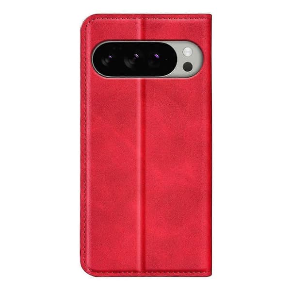 Etui til Google Pixel 10 Pro XL, Læder Touch Læder Pung Telefonetui (Rød)