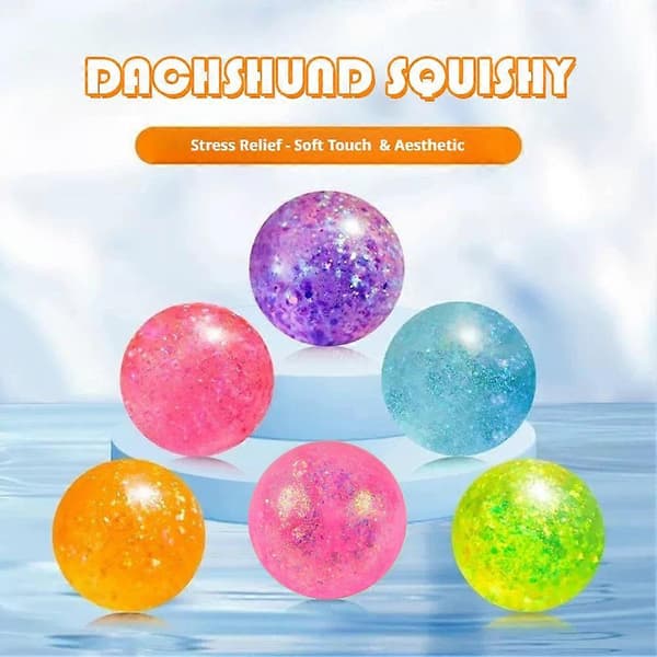 Glitter Maltose Squishy Legetøj 6Cm Tpr Til Stresslindring Sensorisk Leg Orange duck