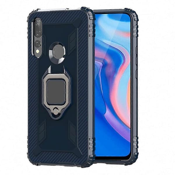 Kulfiberbeskyttelsescover til Honor 9X (Blå)