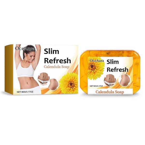 Calendula Fresh Soap Refreshing, Light and Gentle Cleansing Soap 90g