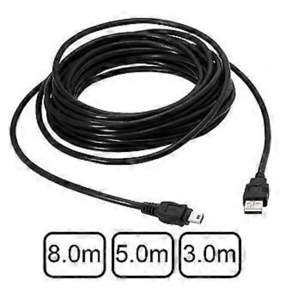 3 meter PS3 USB-opladerkabel, kompatibel med DualShock 3 trådløse controllere.