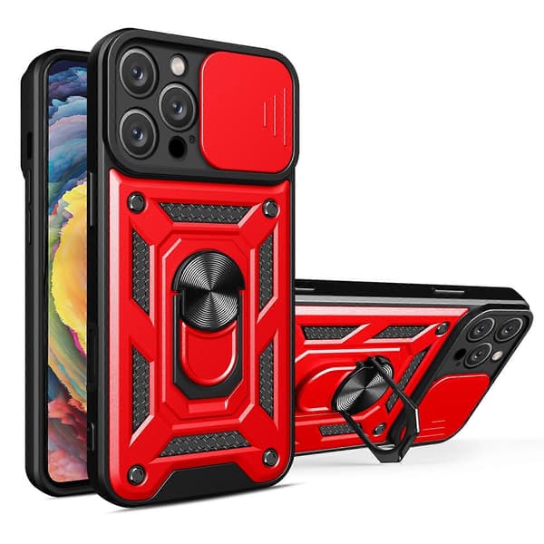 Skjutbart kameraskydd Design TPU+PC Telefonfodral (För iPhone 16 Pro Max)