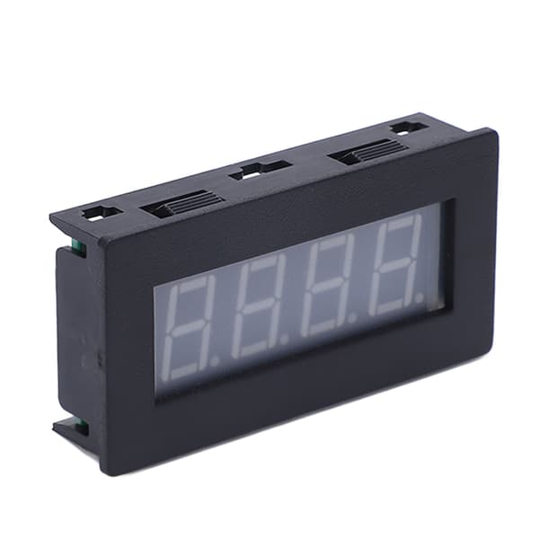 4-sifret LED-turteller Multifunksjonell RPM-hastighetstester med kabel DC 8-15 V blå bakgrunnsbelysning
