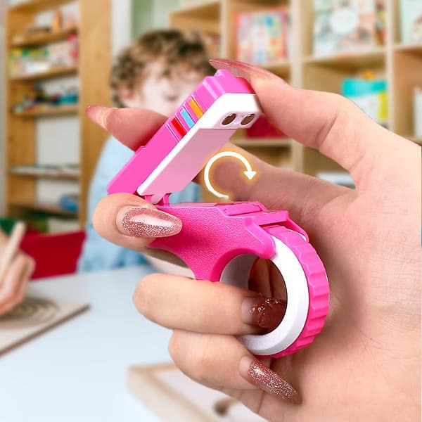 Magnetic Slider Fidget Toy Portable 3D Printed Decompression Toy Novelty Joke Gift