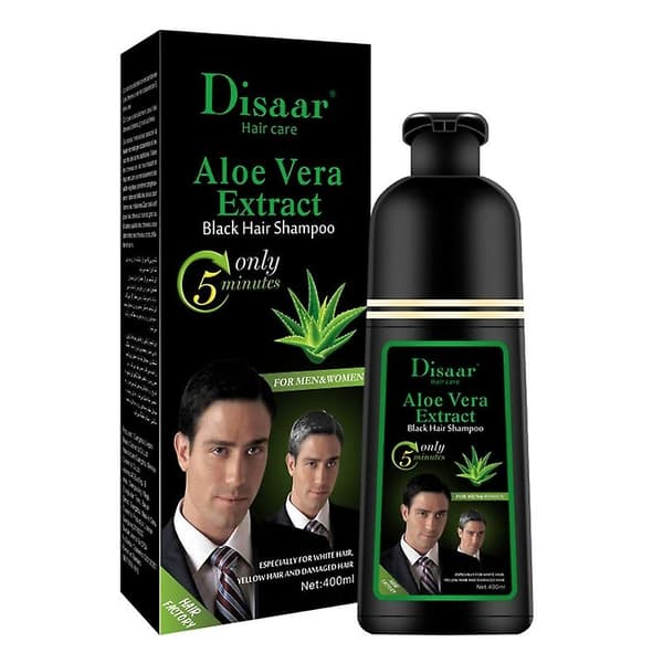 Hurtig hårfarve sort shampoo hårfarve shampoo til at dække gråt hvidt hår_gave