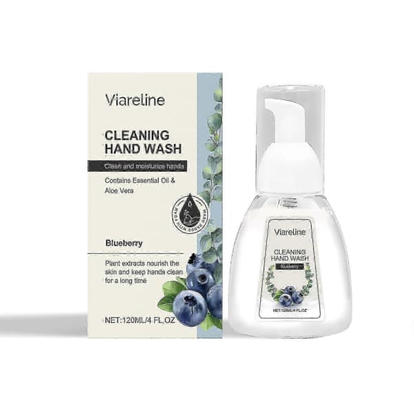 Foaming Hand Sanitizer, Blueberry, 120ml - Mild, Moisturizing