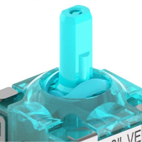 2st K-SILVER JS16 TMR Elektromagnetisk Joystick Thumbstick för Gamesir G8/G7Pro Flydigi Vader 3 Pro 8BitDo 2.4G Blue